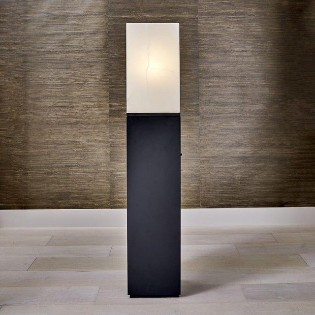 Contemporary Tall Square Floor Lamp For Sale - Image 3 of 3