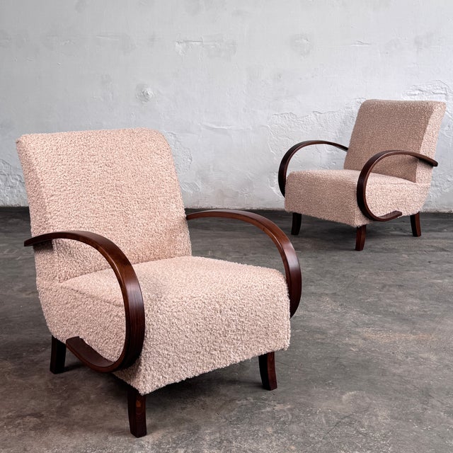 H-410 Chairs by Jindrich Halabala for Up Závody, 1930s, Set of 2 For Sale - Image 4 of 12