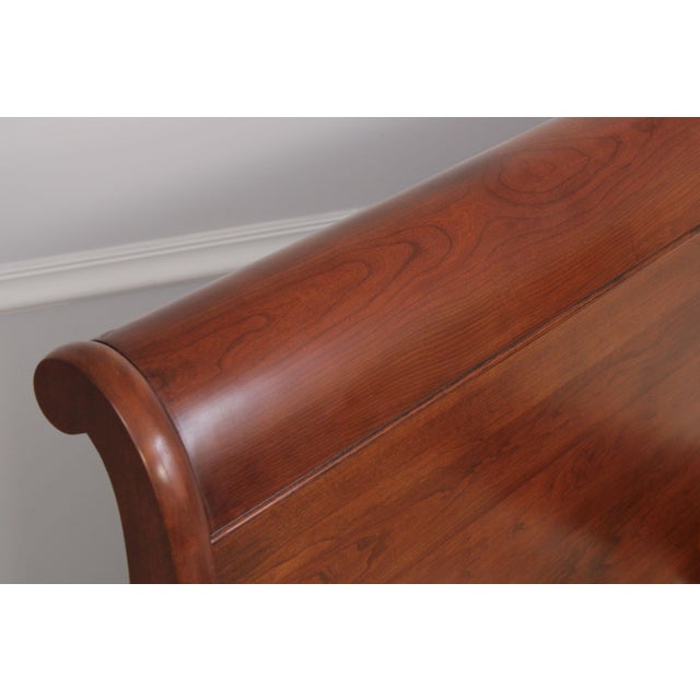 Stickley Cherry LaRochelle Queen Size Sleigh Bed For Sale - Image 10 of 18