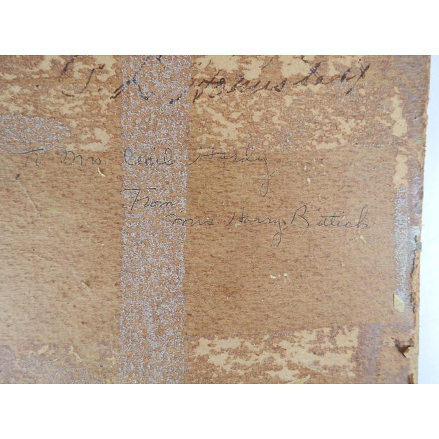 Vintage Early 20th Century Peter Lanz Hohnstedt Landscape Painting For Sale In Seattle - Image 6 of 6