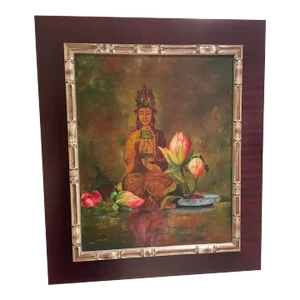 1930s Vintage Still Life Painting, Framed