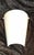 Vintage Wall Lamp with Flat White Glass Shade on Metal Mount, 2000s, in Very Good conditions. Designed from 2000 European...