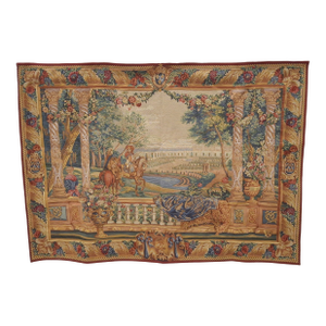 20th Century Tapisserie d'Halluin France Aubusson Style Tapestry