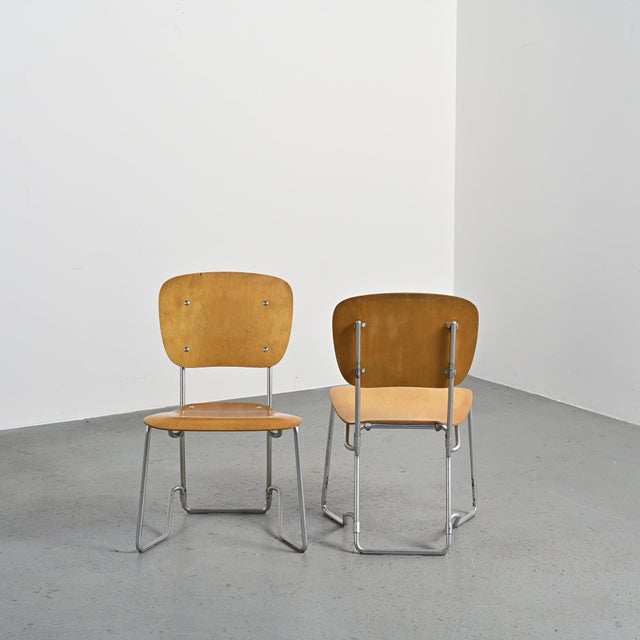 Mid-Century Modern Chairs by Armin Wirth for AluFlex, 1960s, Set of 2 For Sale - Image 3 of 12