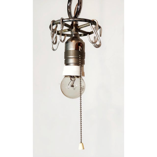 Vintage Spanish Crystal Hanging Lamp, 1950s, in Very Good conditions. Designed 1950 to 1959 Up to 250V (Europe/UK...