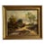 19th Century Original British Oil Painting, Geese/Ducks by a Cottage Pond, Joseph Thors For Sale