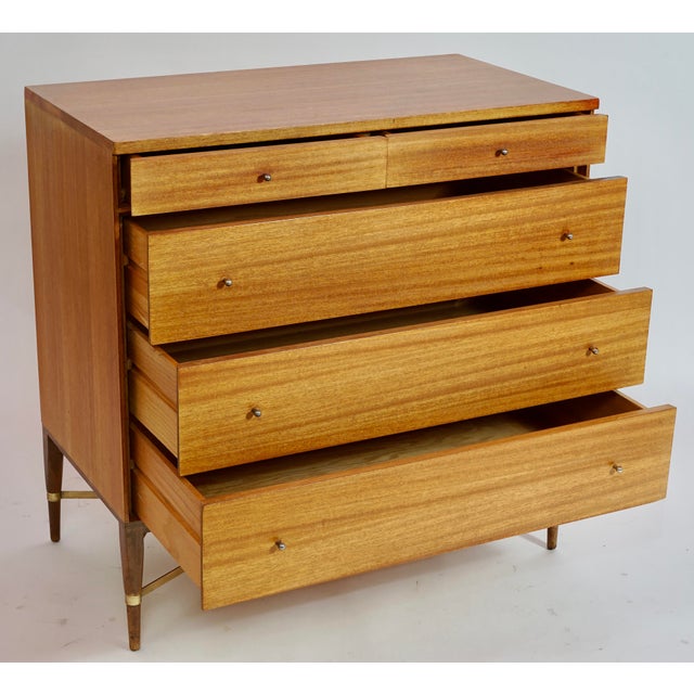1960s Mid-Century Modern Brass X Base Dresser Designed by Paul McCobb for the Calvin Furniture Company For Sale - Image 9 of 11