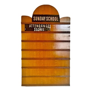 1940s Vintage Church Message Board For Sale