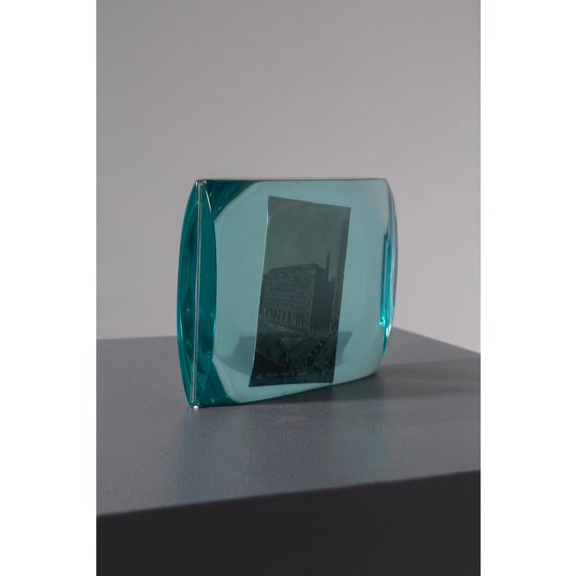 Fontana Arte Crystal Photo Holder by Erwin Walter Burger for Fontana Arte, 1950s For Sale - Image 4 of 8