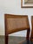 Mid Century Walnut and Cane Dining Set For Sale In Los Angeles - Image 6 of 16