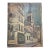 Mid Century Paris Street Scene Canvas | After Maurice Utrillo | Vintage French Wall Art | European Cityscape Décor | 1950s For Sale