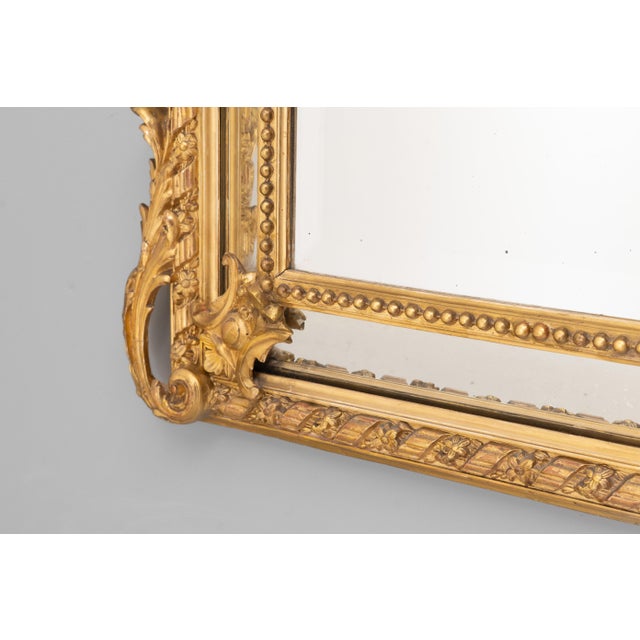 Gilt Cushion Mirror, 1890s For Sale - Image 6 of 7