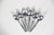 1960s Curated Set of 6 Mid Century Modern Stainless Steel Tea or Dessert Spoons, Mismatched For Sale - Image 6 of 9