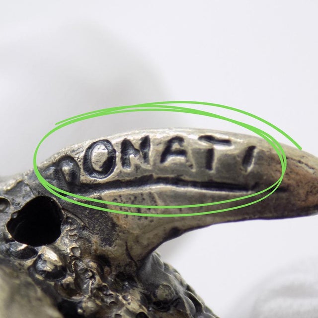 Vintage Italian Handmade Silver Longnose Butterfly Fish Figurine by Donati, Tuscany, 1950s For Sale - Image 10 of 14