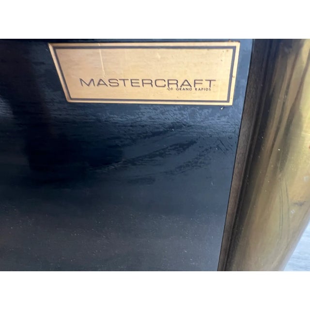 Mid-Century Mastercraft Brass Coffee Table With Glass Top For Sale - Image 16 of 16
