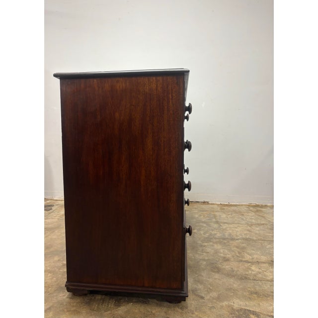 19th Century Antique English Mahogany Chest of Drawers For Sale - Image 5 of 11