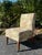 Vintage Floral Upholstered Slipper Chair | Armless Accent Chair With Carved Wood Legs For Sale - Image 11 of 11