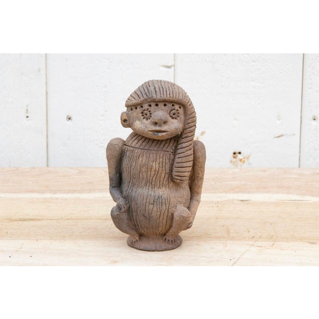 Pre-Columbian Style Clay Figure For Sale - Image 4 of 8