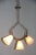 This 1950s ceiling lamp is comprised of brass, Murano glass and reticello. Up to 250V (Europe/UK Standard).The wiring of...