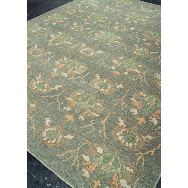 Black Turkish Oushak Rug 8'3" x 10'4" #20380 For Sale - Image 8 of 8