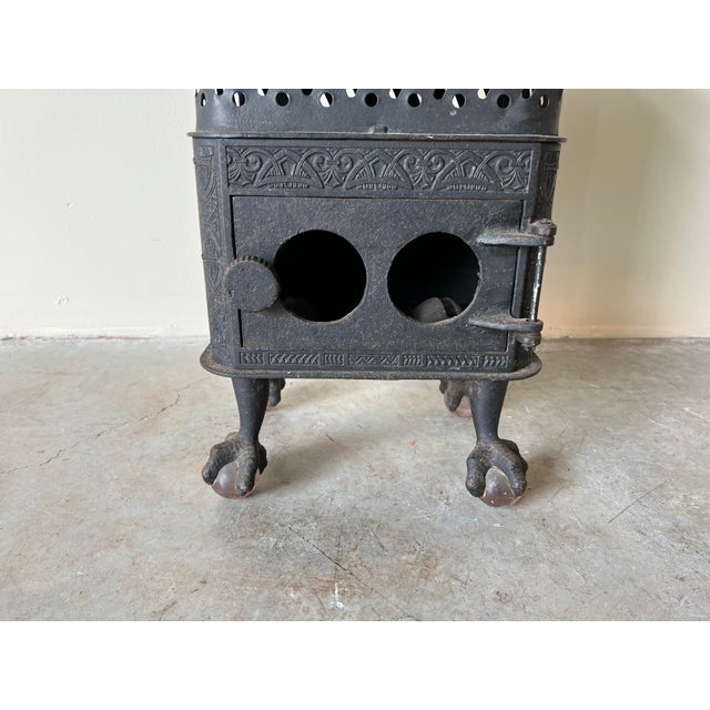 Antique French Cast Iron Claw Feet Wood-Burning Stove/ Sold | Chairish