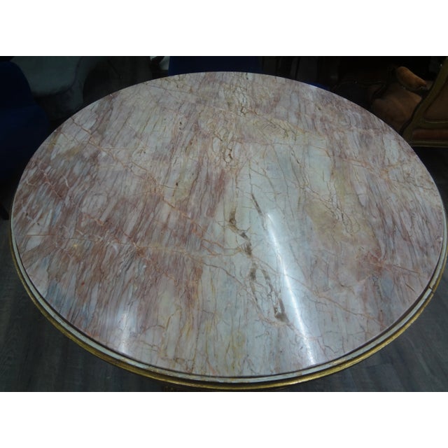 Italian Neoclassical Style Painted and Parcel Gilt Center Table For Sale - Image 9 of 12