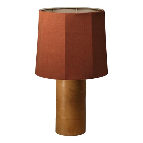 Chocolate Brown Medium Sonora Linen Table Lamp by Nassi For Sale - Image 14 of 14
