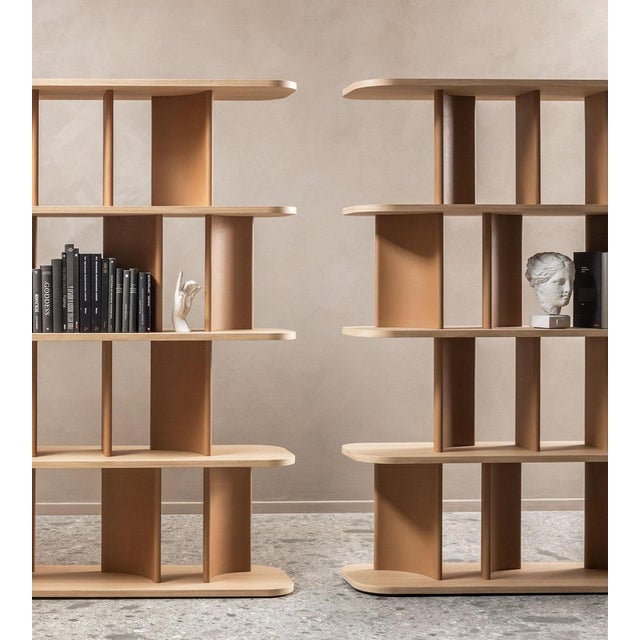 Bracket Oak Bookshelf by Morica Design For Sale - Image 4 of 10