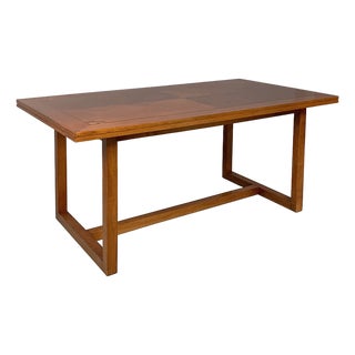 Art Deco Italian Rectangular Dining Table in Wood, 1930s For Sale