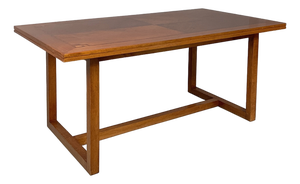 Art Deco Italian Rectangular Dining Table in Wood, 1930s