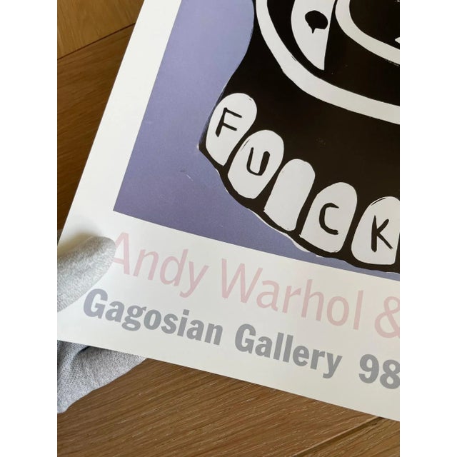 Andy Warhol & Jean-Michel Basquiat, F You Dentures, 1997, Exhibition Poster For Sale - Image 5 of 11