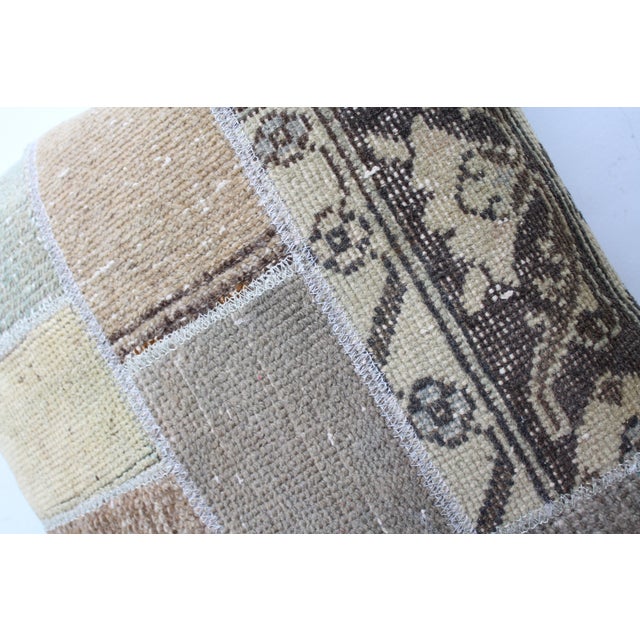 Turkish Vintage Rug Decorative Pillow Cover - 19"x19" For Sale - Image 4 of 11