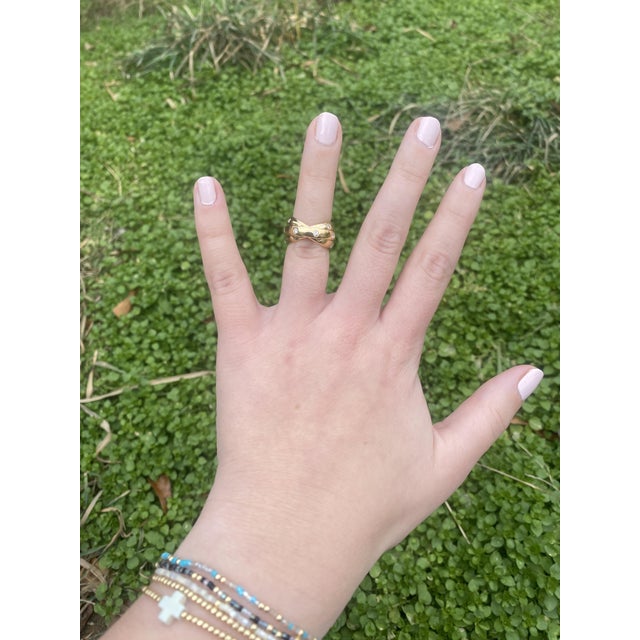 0.75ctw Diamond Twisted Band Rings, 18k Yellow Gold, Ring Size 4.5 For Sale In Greensboro - Image 6 of 6