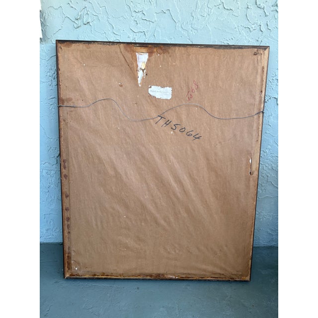 Vintage Botanical Illustration “Spring Floral” by C. Augeri, Large Framed Wall Art For Sale - Image 4 of 5