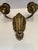 Antique French Napoleon III Gilt Bronze Two-Arm Wall Sconces - Pair For Sale - Image 4 of 6