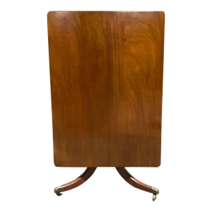 Antique Duncan Phyfe Style Flip Top Mahogany Table on Casters.