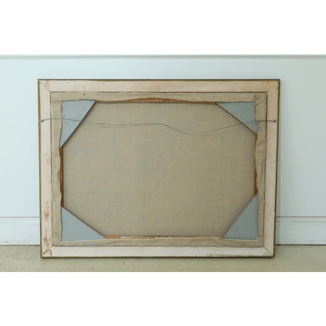 Gold Watson Artist Signed Gold Framed Violin Oil Painting on Canvas For Sale - Image 8 of 9