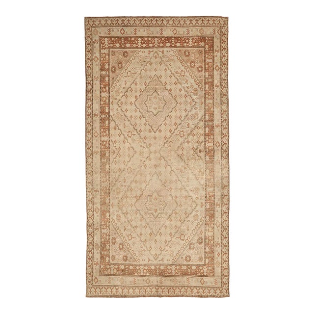 Mid 20th Century Mid 20th Century Washed Out Large Khotan Rug For Sale