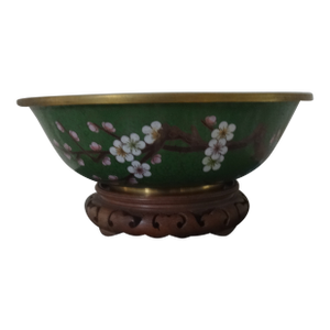 Very Fine Cloisonne Bowl on Stand