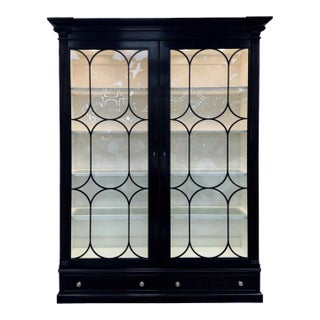 Ralph Lauren Bel Air Lighted China Display Cabinet For Sale