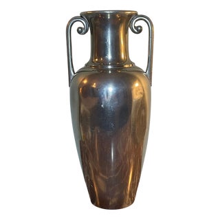Pewter Amphora Vase attributed to J. L. H. for Svenskt Tenn, Sweden, 1930s For Sale