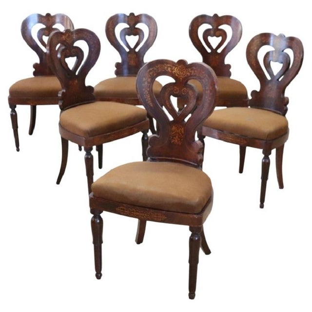 Early 19th Century Dining Chairs in Walnut, Set of 6 For Sale - Image 17 of 17