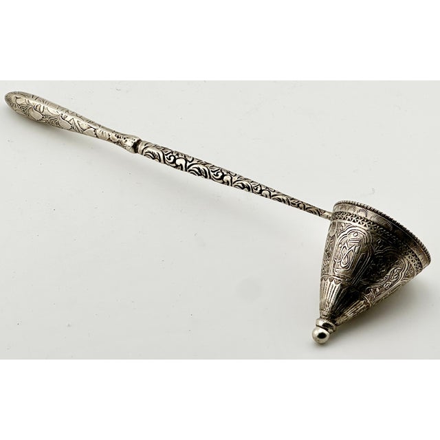 Early 20th Century Interesting Hand Made Repurposed Antique Sterling Items Created Candle Snuffer - One of a Kind For Sale - Image 11 of 18