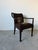 1900 - 1909 Antique French Neoclassical Carved Mahogany Armchair With Floral Needlepoint Upholstery For Sale - Image 5 of 13