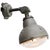 Industrial French Cast Semi-Frosted Glass Sconce Wall Streetlight from Sammode For Sale - Image 3 of 8