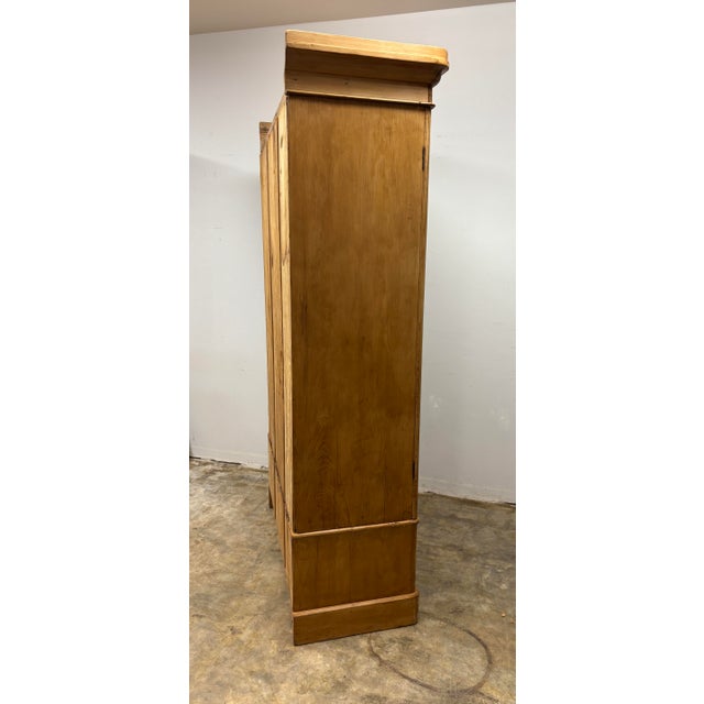 Brown 19th Century English Pine Wardrobe For Sale - Image 8 of 8