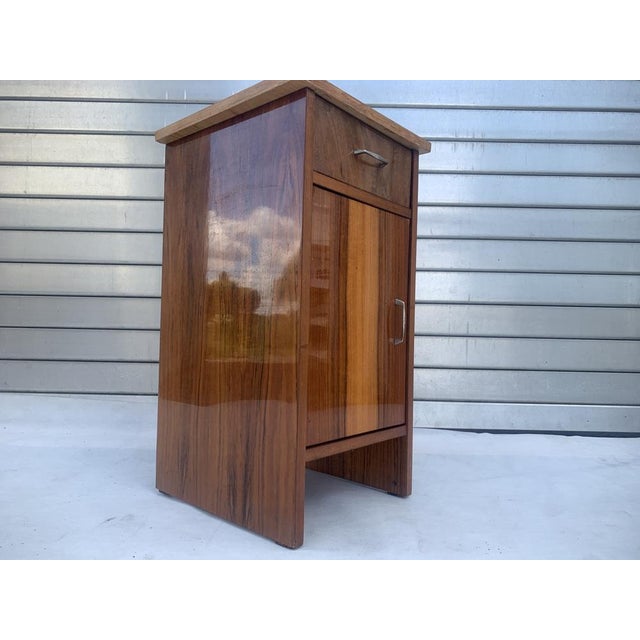 Wood Natural Walnut Cabinet, 1970s For Sale - Image 7 of 18