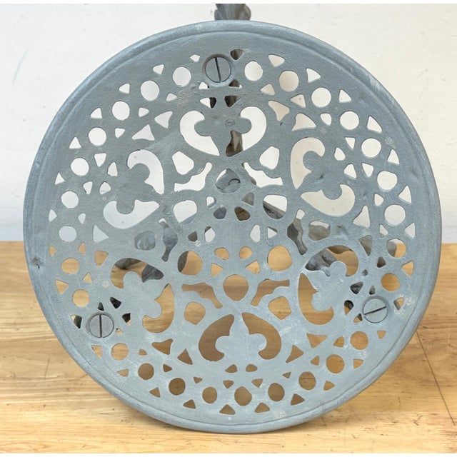Pair Aesthetic Movement Cast Iron Garden Tabourets / Tables Possibly J.W. Fiske For Sale - Image 12 of 14