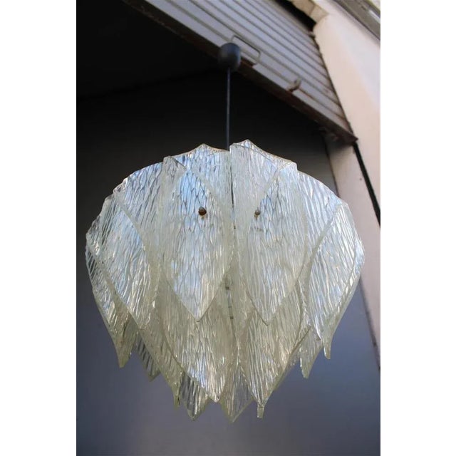 Italian Acrylic Glass Ceiling Light, 1970s For Sale - Image 7 of 12