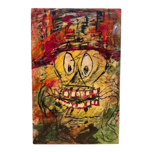 Painted Wine Crate by Kevin Murphy From the Estate of Johnny Depp